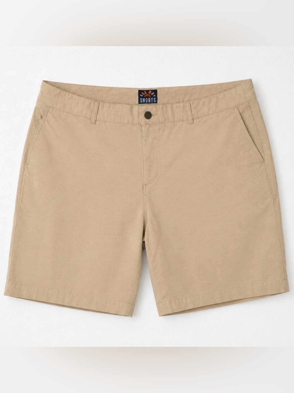 Faherty All Day Shorts Men’s Size 36 Khaki Performance Stretch Casual Chino